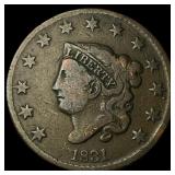 1831 Coronet Head Large Cent LIGHTLY  CIRCULATED