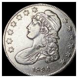 1834 Capped Bust Half Dollar CLOSELY  UNCIRCULATE