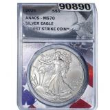 2025 Silver Eagle ANACS MS70