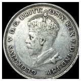 1927 Austrailia Silver 1 Florin KM 31