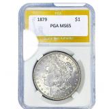 1879 Morgan Silver Dollar PGA MS65