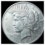 1926-S Peace Silver Dollar CHOICE AU