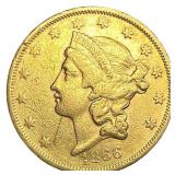1866 $20 Gold Double Eagle
