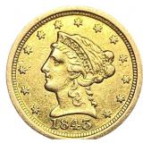 1843-O $2.50 Gold Quarter Eagle