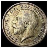 1925 Great Britain Silver 6 Pence