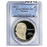 1993-S $1 Madison PCGS PR69 DCAM