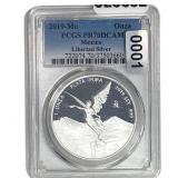 2019-Mo Silver Mexico Onza PCGS PR70 DCAM