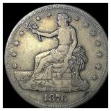 1876-S Silver Trade Dollar NEARLY UNCIRCULATED