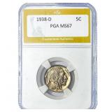 1938-D Buffalo Nickel PGA MS67