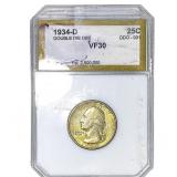 1934-D Washington Silver Quarter PCI VF30