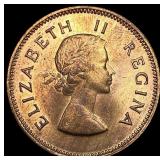 1957 South Africa Bronze 1/2 Penny