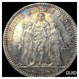 1873 France Silver 5 Francs