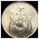 1971 Czech. Communist Party Silver 50 Korun