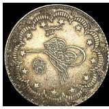 1293 YR 32 Ottoman Empire Silver 5 Kurush