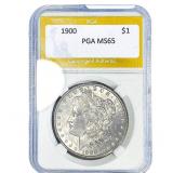 1900 Morgan Silver Dollar PGA MS65