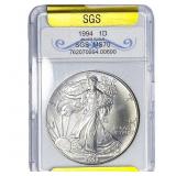 1994 Silver Eagle SGS MS70