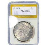 1879 Morgan Silver Dollar PGA MS65