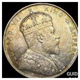 1908 Straits Settlemanet Silver Dollar
