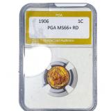 1906 Indian Head Cent PGA MS66+ RD