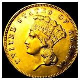1858 $3 Gold Piece