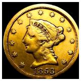 1853 $2.50 Gold Quarter Eagle