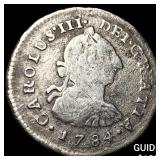 1784 Lima Silver 1/2 Real