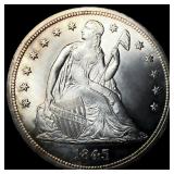 1845 Seated Liberty Dollar
