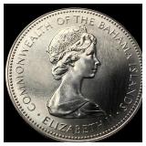 1972-FM Bahamas Silver Dollar KM 22
