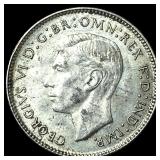 1934D Australia Silver 6 Pence KM 38