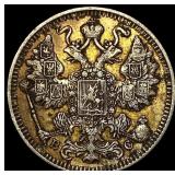 1913 Russia Silver 15 Kopeks