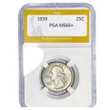 1939 Washington Silver Quarter PGA MS66+