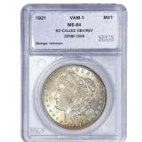 1921 Morgan Silver Dollar SEGS MS64 VAM-1