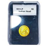 1911 $5 Gold Half Eagle