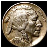 1937-D 3 Leg Buffalo Nickel