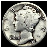 1916-D Mercury Dime