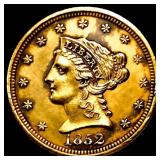 1852 $2.50 Gold Quarter Eagle