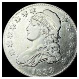 1833 Capped Bust Half Dollar NEARLY  UNCIRCULATED