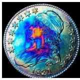 1831 Toned Capped Bust Half Dollar CLOSELY  UNCIR
