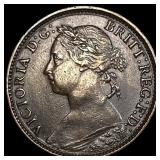 1881H Great Briatin Copper Farthing