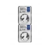 [2 Coins] 2021 Silver Eagle NGC PF70 UC