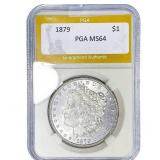 1879 Morgan Silver Dollar PGA MS64