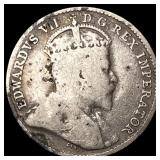 1910 Canada Silver 5 Cents