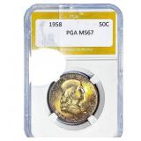 1958 Franklin Half Dollar PGA MS67