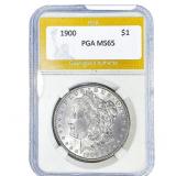 1900 Morgan Silver Dollar PGA MS65