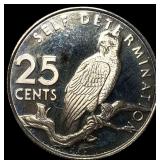 1980 Guyana Copper-Nickel 25 Cents