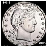 1899-S Barber Half Dollar CHOICE BU