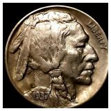 1937-D 3 Leg Buffalo Nickel