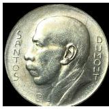 1930 Brazil Silver 5000 Reis