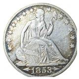 1853-O Seated Liberty Half Dollar