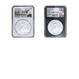 [3 Coins] 2011-2021 Silver Eagle NGC MS70